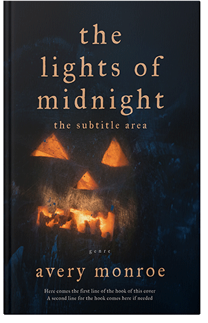 Premade Book Cover Black