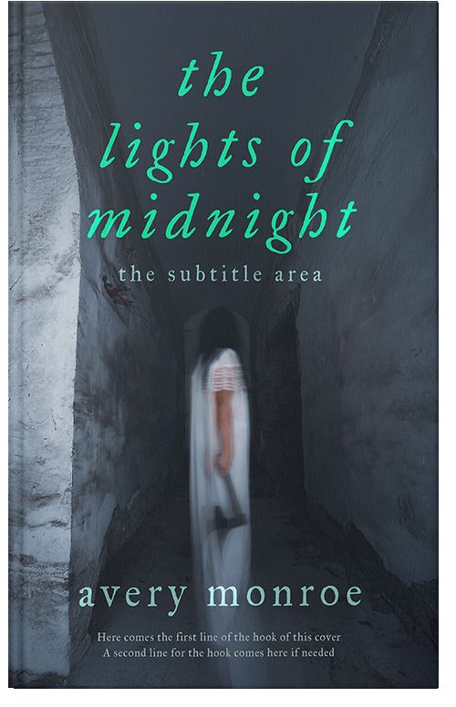 Front view of Premade Horror Book Cover - Ebony Clay