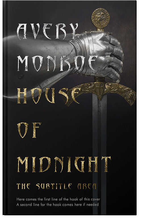 Front view of Premade Fantasy Book Cover - Cod Gray