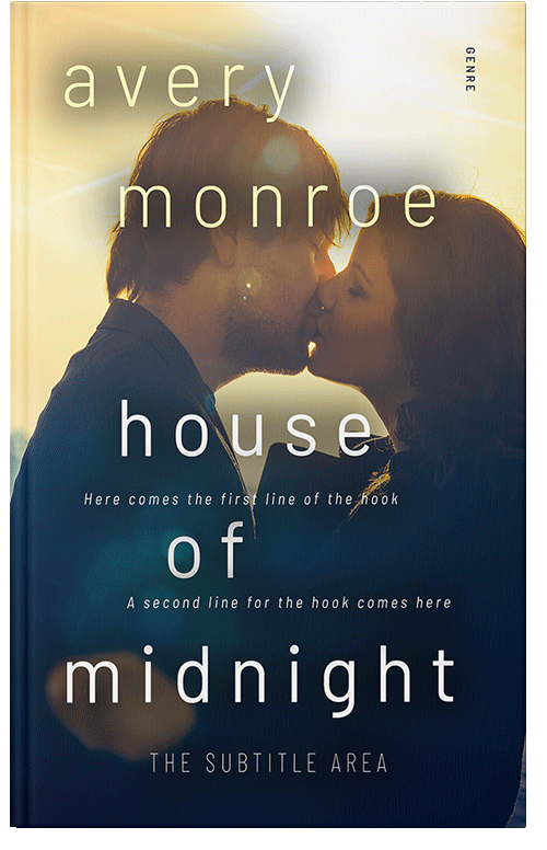 Front view of Premade Romance Book Cover - Double Spanish White