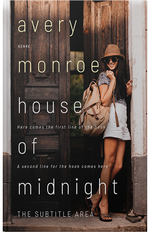 Front view of Premade Literary Fiction Book Cover - Indian Khaki