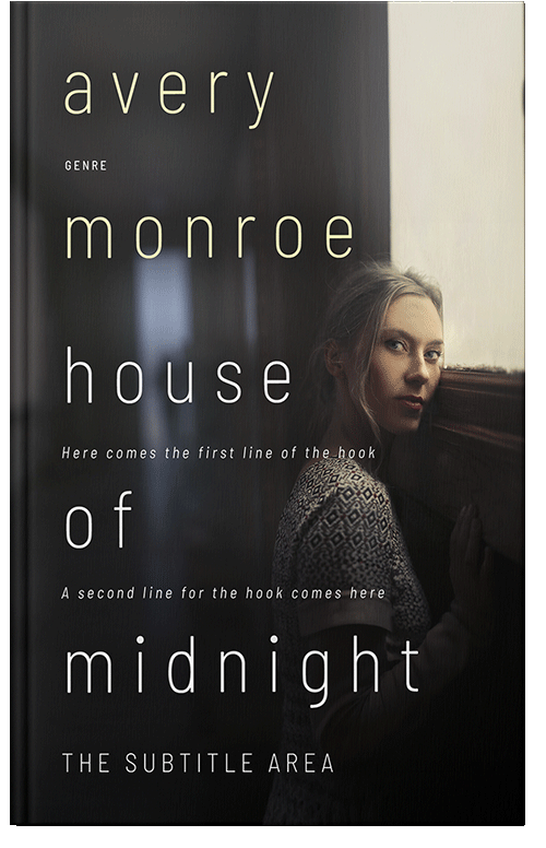 Front view of Premade Literary Fiction Book Cover - Cod Gray