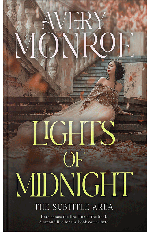 Front view of Premade Romance Book Cover - English Walnut