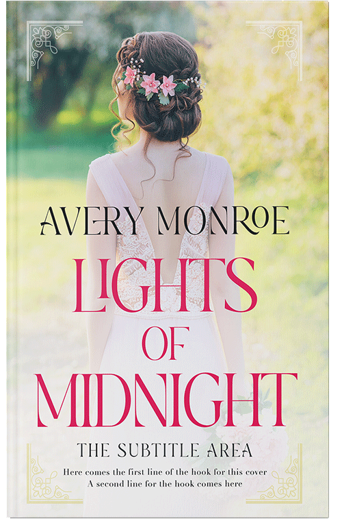 Front view of Premade Romance Book Cover - White Rock