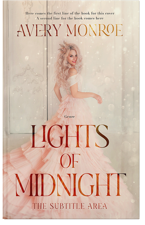 Front view of Premade Royal Romance Book Cover - Stark White