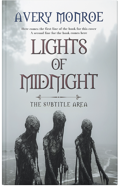 Front view of Premade Horror Book Cover - Iron