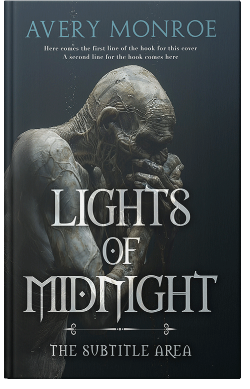 Front view of Premade Horror Book Cover - Outer Space