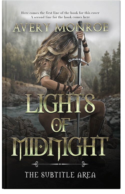 Front view of Premade Fantasy Book Cover - Zeus