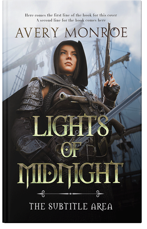 Front view of Premade Action & Adventure Book Cover - Cod Gray