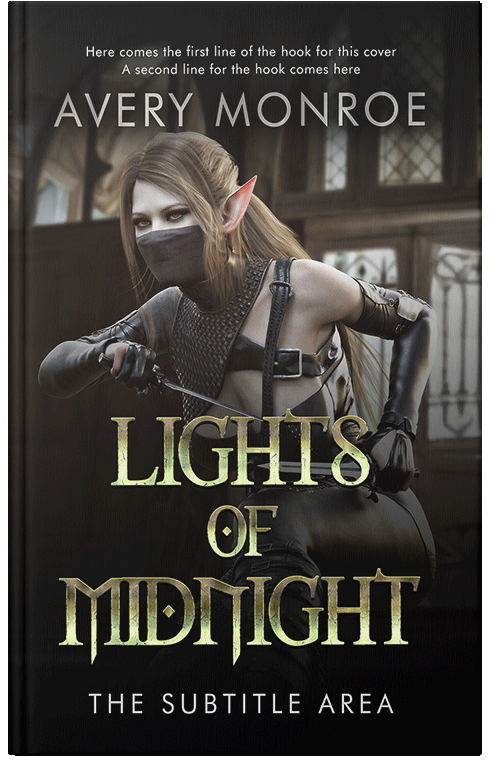 Front view of Premade Fantasy Book Cover - Zeus