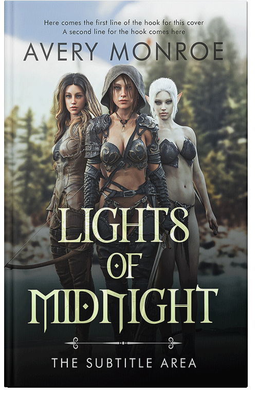 Front view of Premade Fantasy Book Cover - Celeste