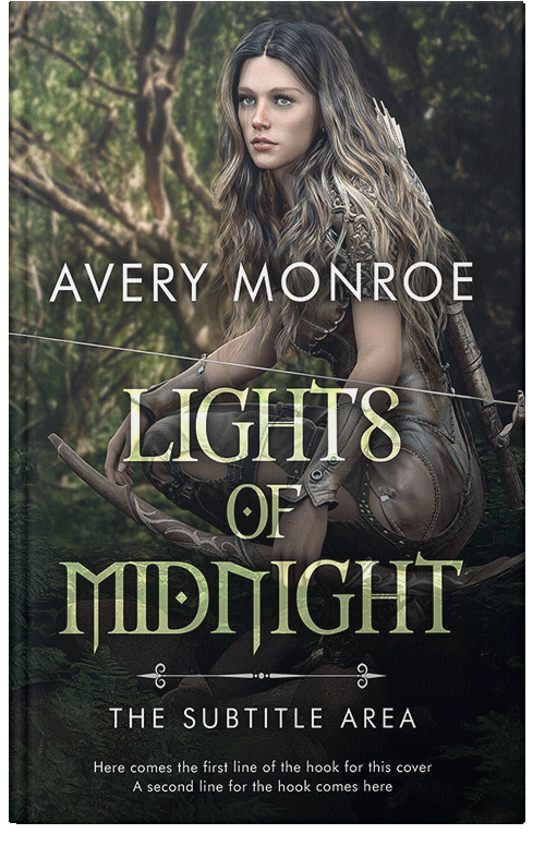 Front view of Premade Fantasy Book Cover - Heavy Metal