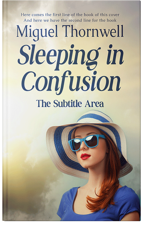 Front view of Premade Chick Lit Book Cover - White Rock