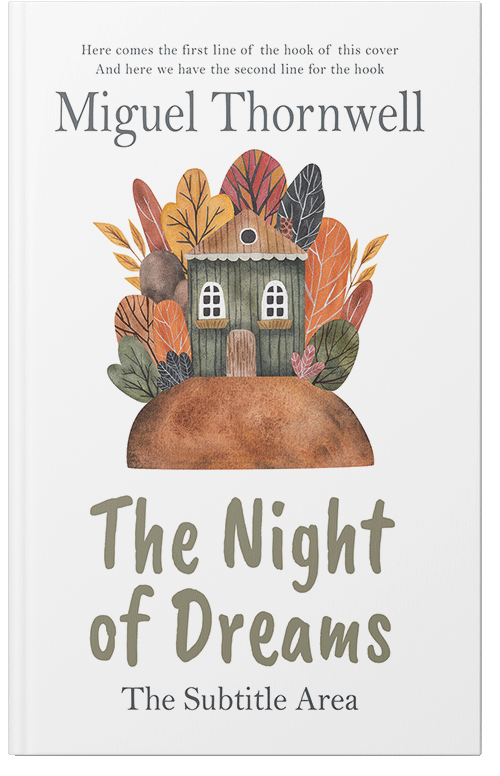 Front view of Premade Children's Book Cover - Sandal