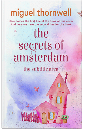 Premade Book Cover White Lilac