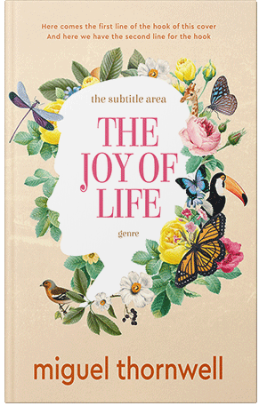 Premade Book Cover Almond