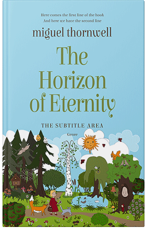 Premade Book Cover Blizzard Blue