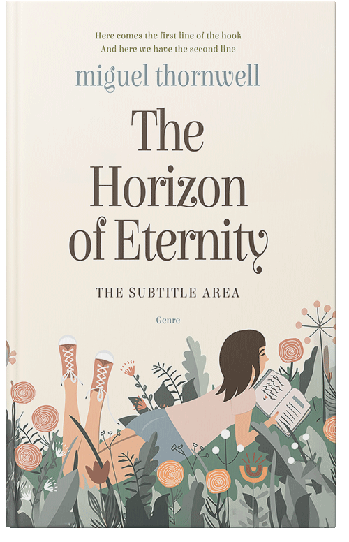 Front view of Premade Literary Fiction Book Cover - Merino