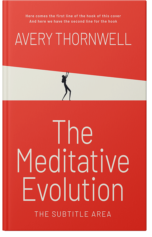 Front view of Custom & Premade Abstract Book Cover - Alizarin Crimson #17748 | BookCoverZone*