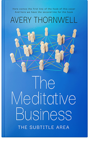 Premade Book Cover Curious Blue