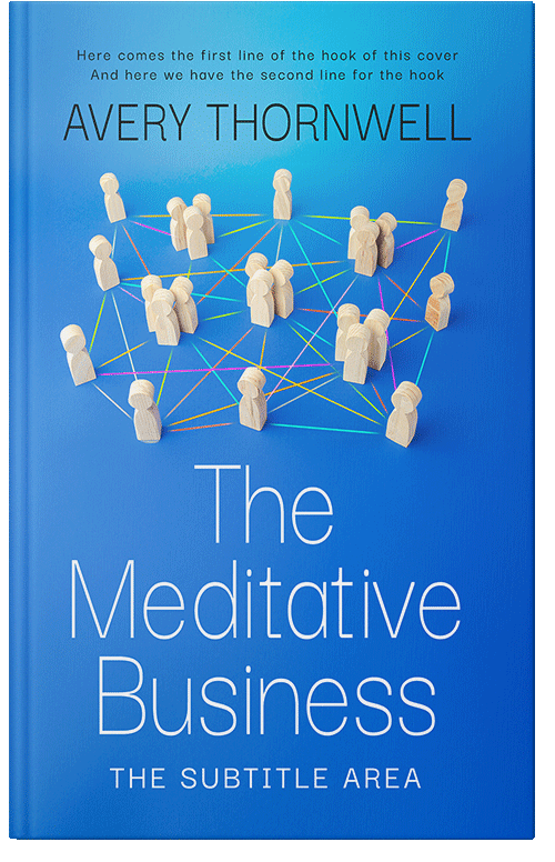 Front view of Custom & Premade  Book Cover - Curious Blue #17761 | BookCoverZone*