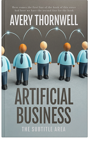 Premade Book Cover Fuscous Gray