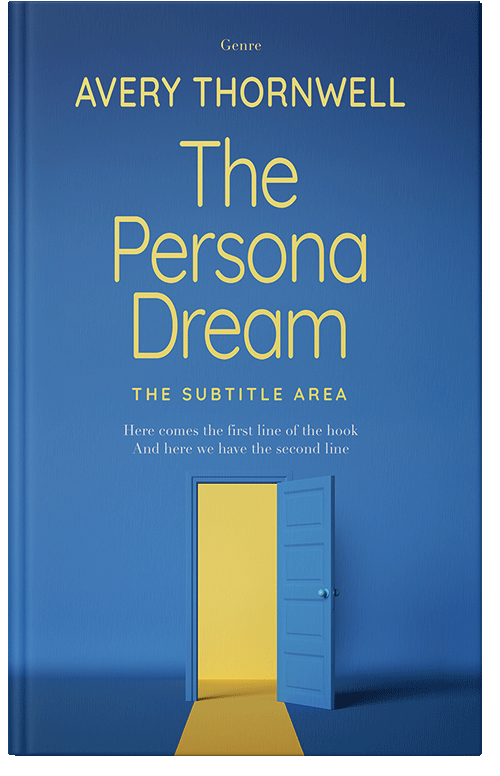 Front view of Premade Surreal Book Cover - Azure #17775 | BookCoverZone*