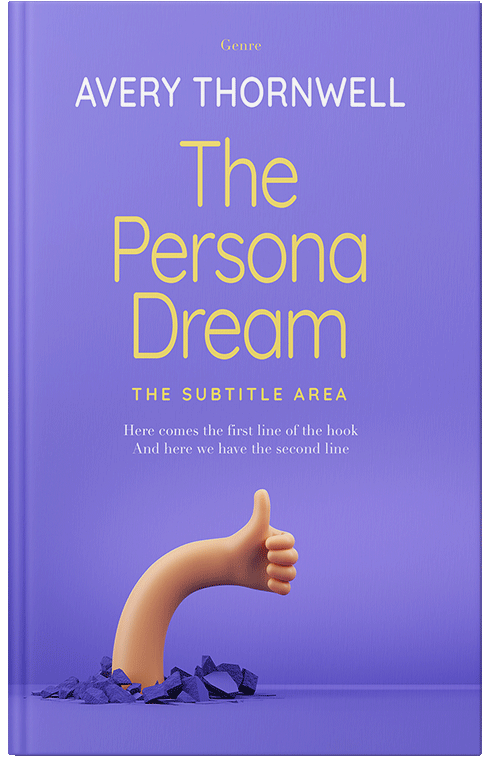 Front view of Premade Business Book Cover - Medium Purple #17776 | BookCoverZone*