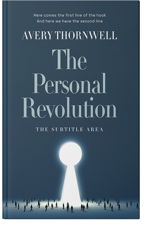 Front view of Premade Business Book Cover - Blue Dianne #17782 | BookCoverZone*