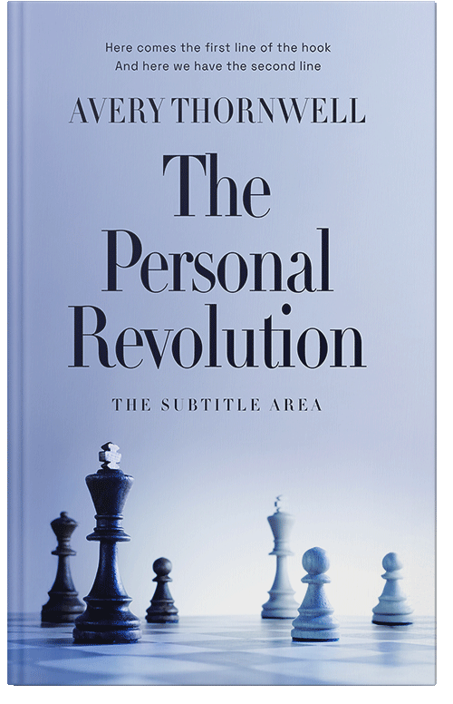 Front view of Premade Self-Improvement & Self-Help Book Cover - Periwinkle Gray #17784 | BookCoverZone*