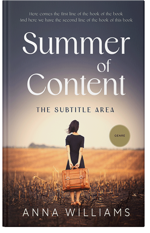 Front view of Premade Travel Book Cover - Brandy #17816 | BookCoverZone*