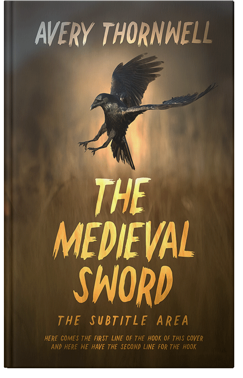 Front view of Premade Horror Book Cover - Metallic Bronze #17841 | BookCoverZone*