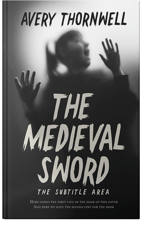 Front view of Premade Horror Book Cover - Quill Gray #17845 | BookCoverZone*