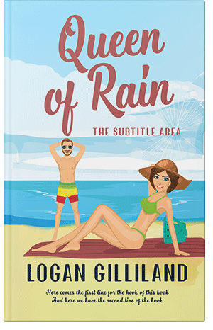 Premade Book Cover Surf Crest