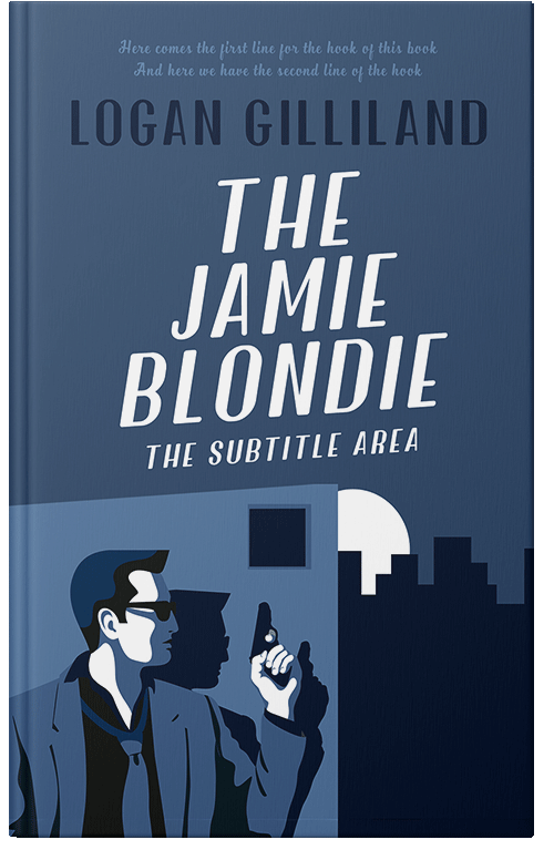 Front view of Premade Mystery & Thriller & Suspense Book Cover - San Juan