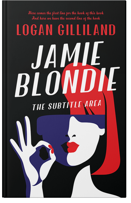 Front view of Premade Mystery & Thriller & Suspense Book Cover - Ebony