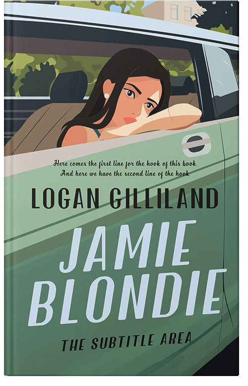 Front view of Premade Mystery & Thriller & Suspense Book Cover - Viridian Green