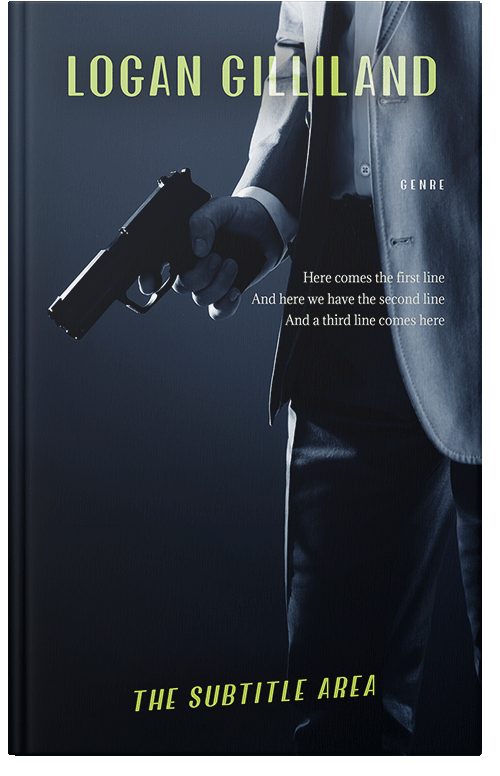 Front view of Premade Mystery & Thriller & Suspense Book Cover - Ebony