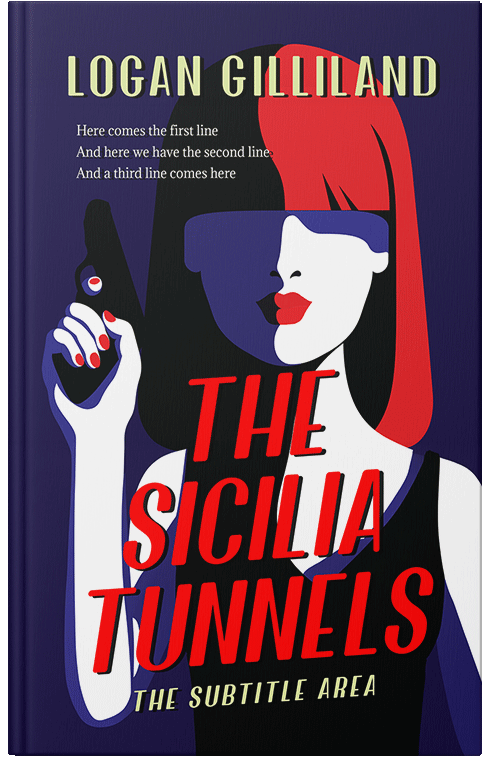 Front view of Premade Mystery & Thriller & Suspense Book Cover - Cinnabar