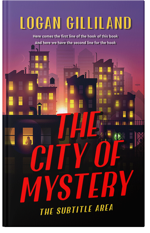 Front view of Premade Mystery & Thriller & Suspense Book Cover - Cinnabar