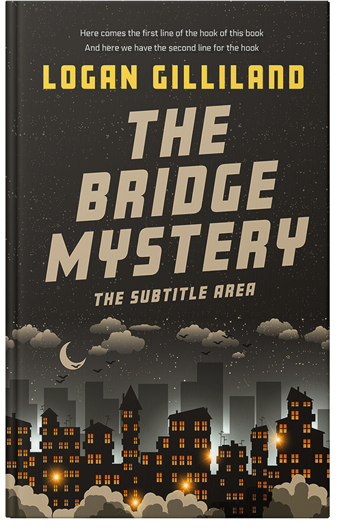 Front view of Premade Mystery & Thriller & Suspense Book Cover - Tan