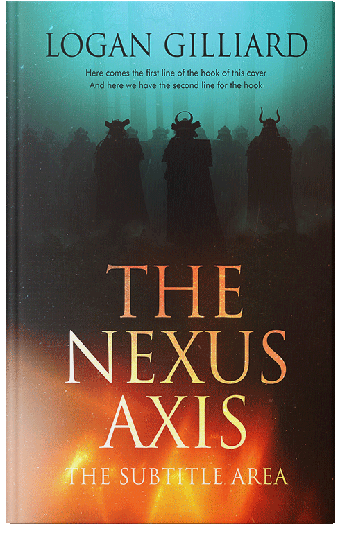 Front view of Premade Fantasy Book Cover - Burnt Sienna