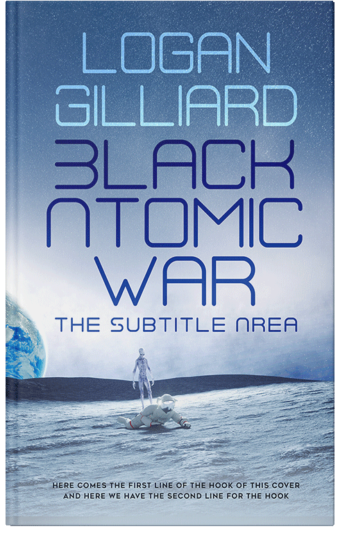 Front view of Premade Science Fiction Book Cover - Periwinkle Gray #18029 | BookCoverZone*