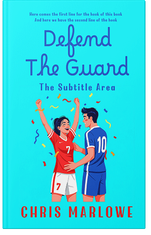 Premade Book Cover Cyan / Aqua