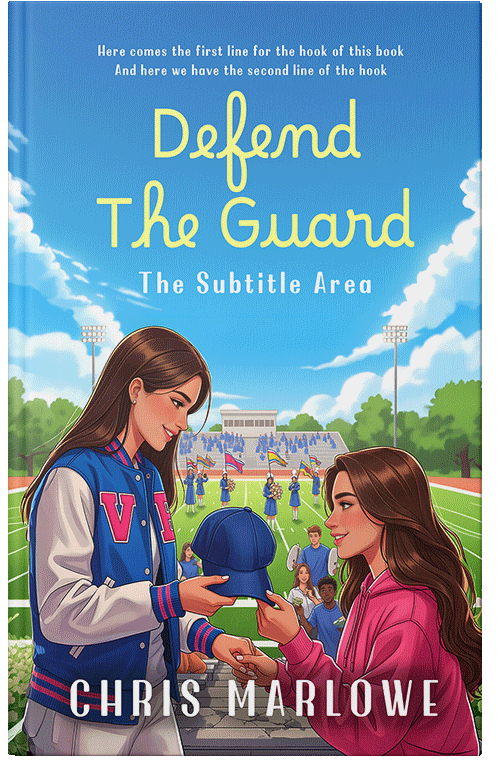 Front view of Premade Teen & Young Adult Book Cover - Havelock Blue #18057 | BookCoverZone*