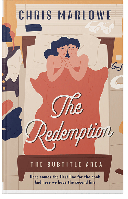 Front view of Premade Romance Book Cover - Double Spanish White #18095 | BookCoverZone