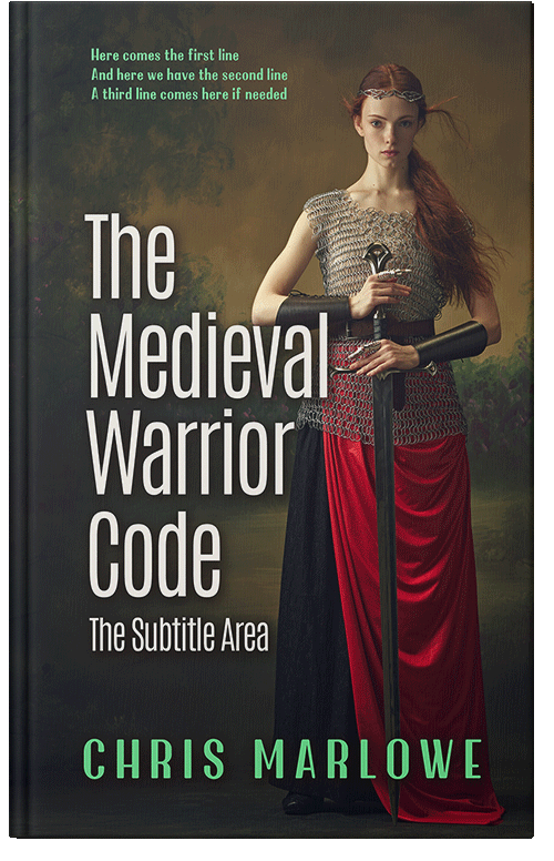 Front view of Premade Historical Book Cover - Cocoa Brown #18111 | BookCoverZone*