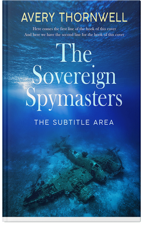 Front view of Premade  Book Cover - Venice Blue #18149 | BookCoverZone*