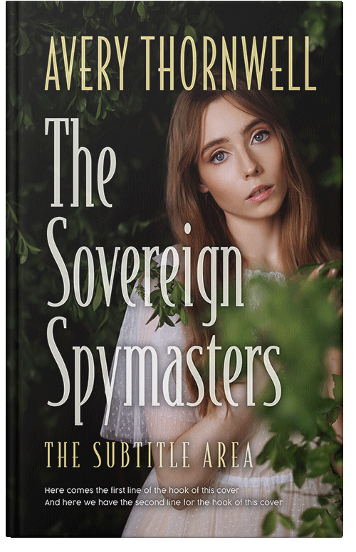 Front view of Premade  Book Cover - Soft Amber #18167 | BookCoverZone*