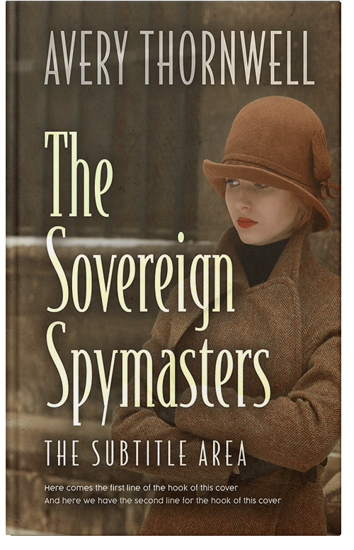 Front view of Premade Mystery & Thriller & Suspense Book Cover - Metallic Bronze #18177 | BookCoverZone*
